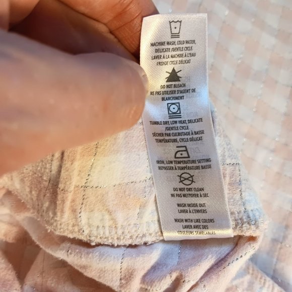 Denver Hayes NWOT Pink Cream Plaid Sleep Lounge PJ Pajama Pants Women's Size XL - Picture 13 of 14